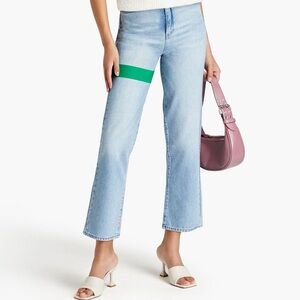 TRIARCHY Ms. Triarchy printed high-rise straight-leg‎ jeans size 28